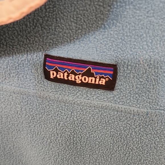 Patagonia Teal Fleece Snap-T Pullover Lightweight Synchilla - Picture 3 of 6